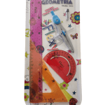 Juego de Geometria Flexible de 6 pzas