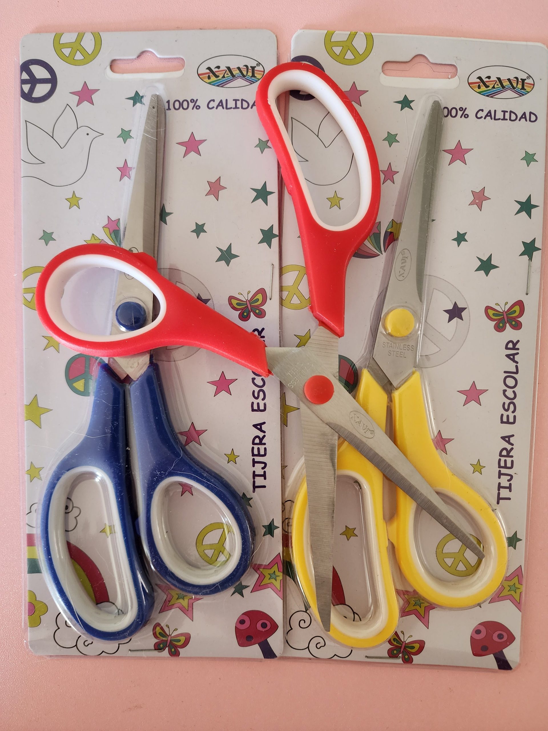 Tijeras Escolares Grandes 19cm (se envia color al azar) - Cute Shop