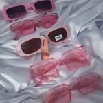 Lentes De Sol Armazon Resina Color Rosas (Se envia al azar)