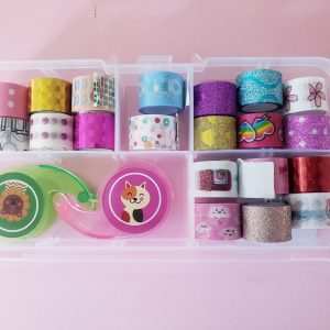 Estuche con 20 Washis y 2 Despachadores de Cinta