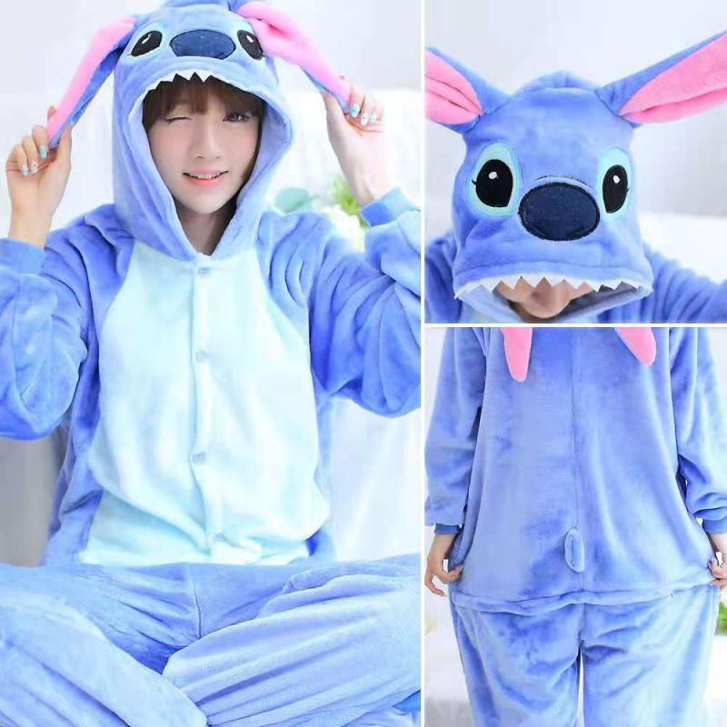 Pijama Mameluco Disfraz Cosplay Stitch Adulto