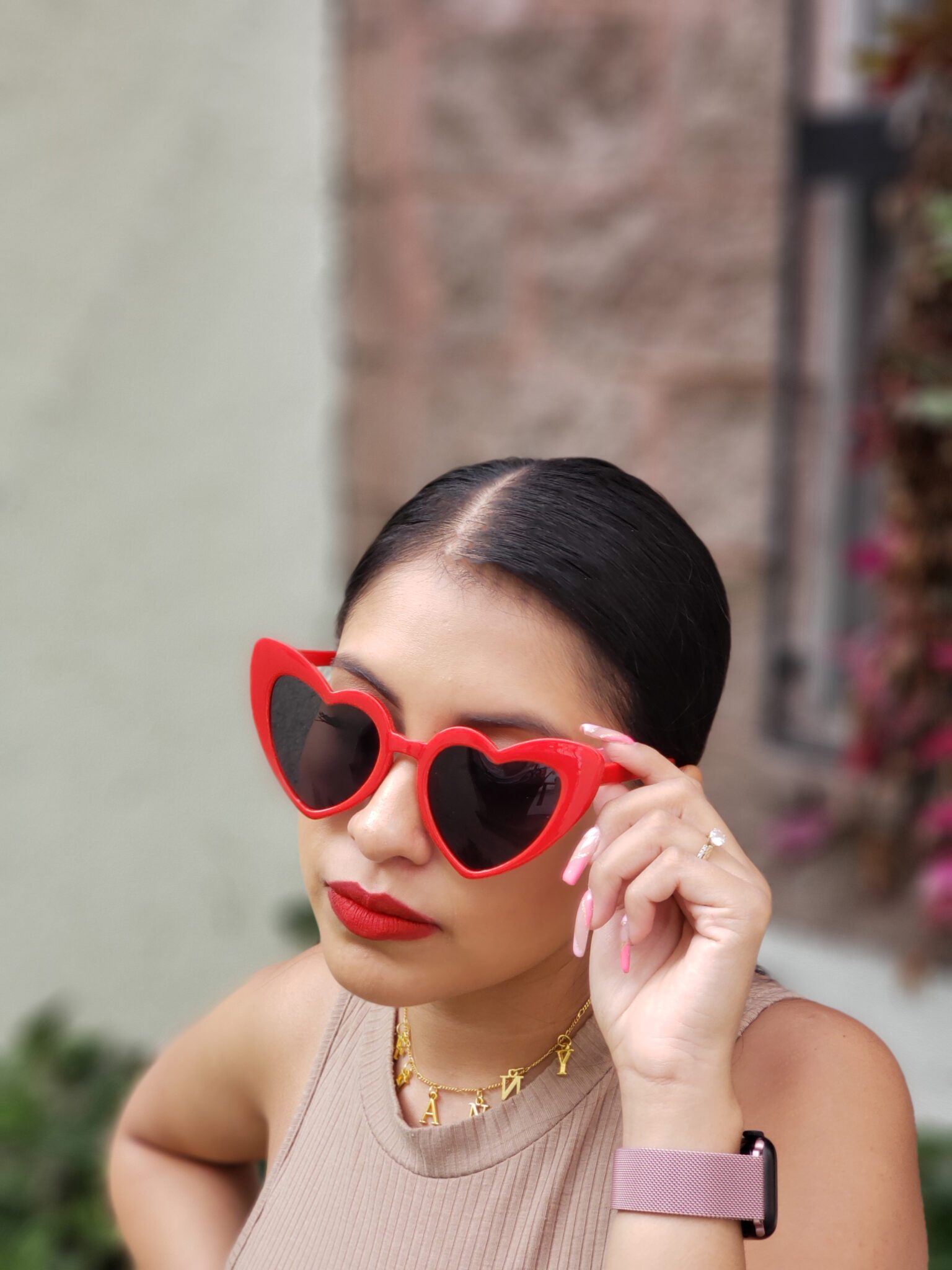 difícil de complacer imán heredar Lentes de Sol para Dama Modelo Corazon Lolita Armazon rojo - Cute Shop
