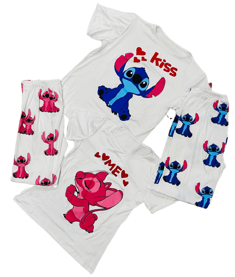 Pijama de pareja clearance de stitch