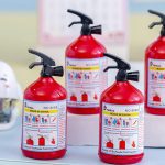 Sacapuntas en forma de Extintor de Incendios