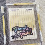 Pack de 12 Plumas Triangle Pastel Color Dorado Para Hoja Negra