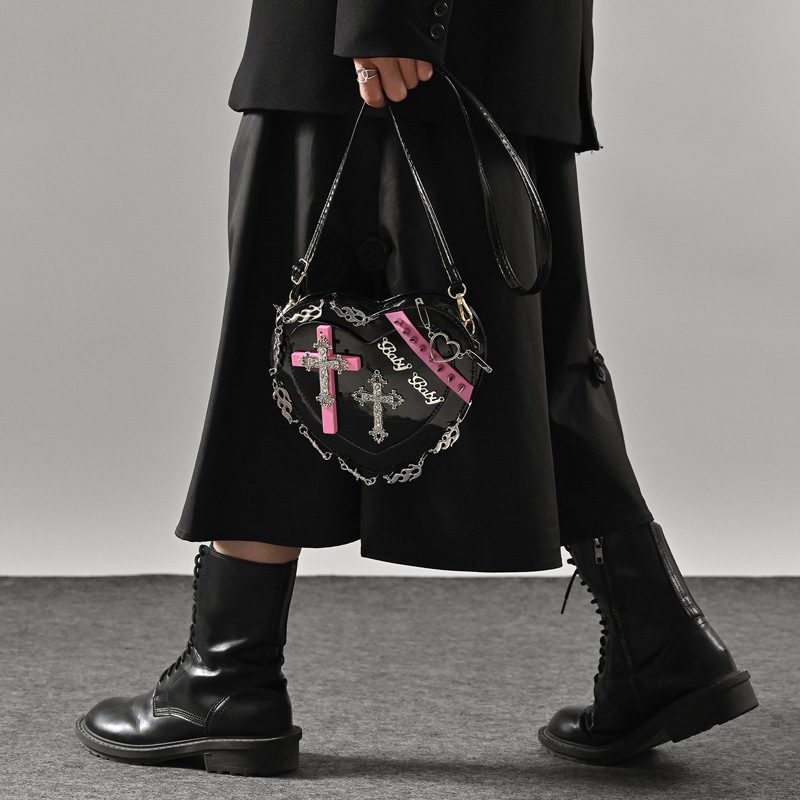 Bolsa de Dama Vinipiel Coraz n Gotico Cute Shop