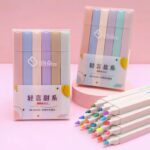Pack de 6 Marcatextos colores Pastel Morandi Punta Suave