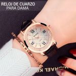 Reloj Analogo Romano Cuarzo Hebilla Dorado