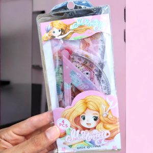 Kit Juego Geometico de 4 pzas Mermaid Kawaii