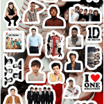Planilla con 26 Stickers Cortados con Laser 1D
