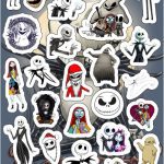 Planilla con 29 Stickers Cortados con Laser Jack