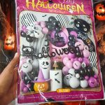 Pack Jumbo de Globos Feliz Halloween Murcielagos
