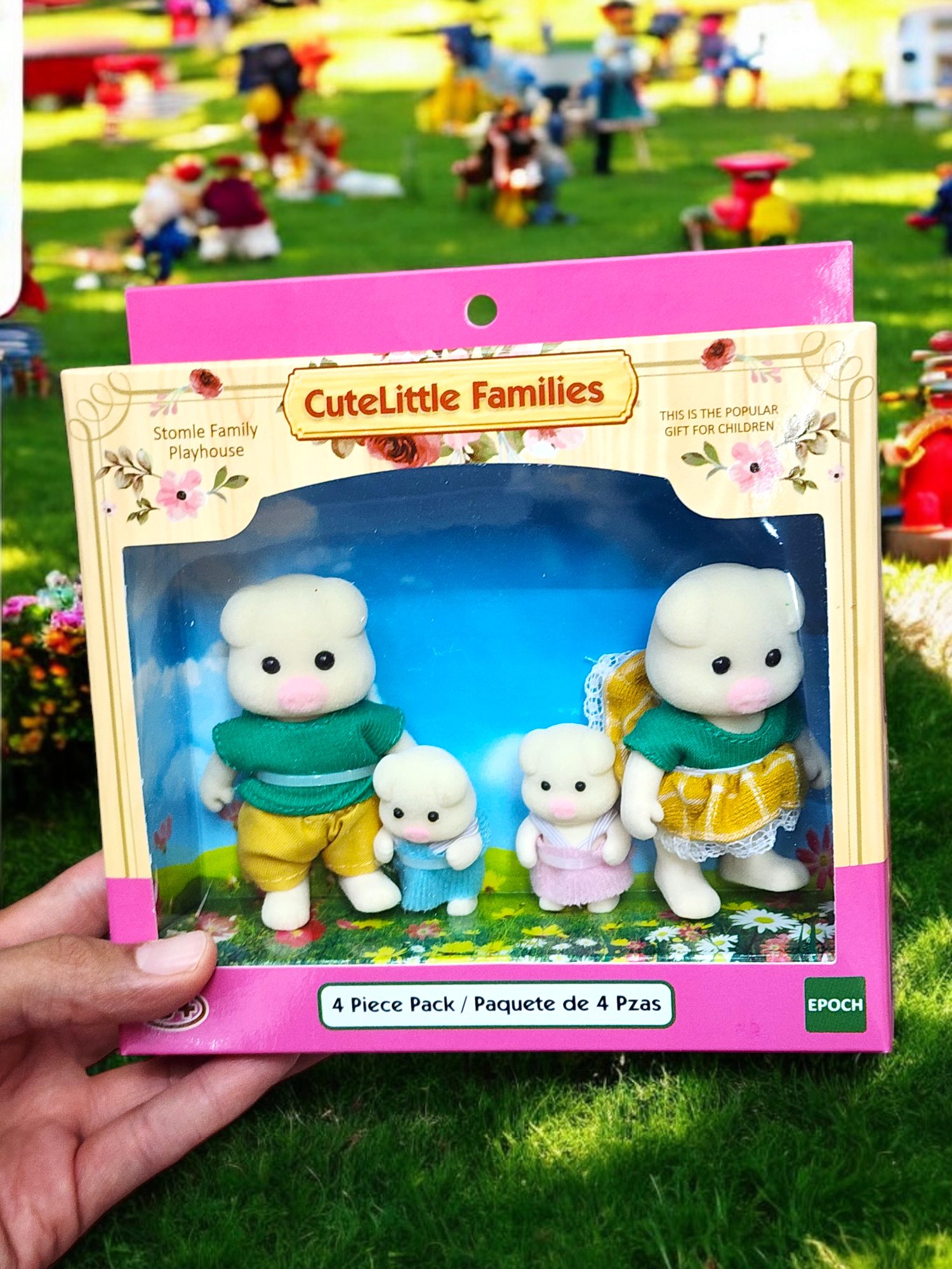 Blister con Familia de 4 Cerditos Ternurines de Juguetes Sylvanian