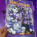 Pack Jumbo de Globos y Cortina Feliz Halloween Jack