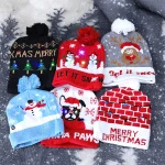 Gorro Navideño Con Luz Unitalla Unisex