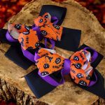 Par de Pinza Moño para el Cabello Diseños de Halloween Grande