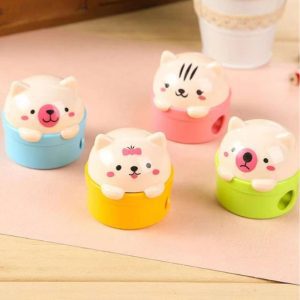 Sacapuntas Kawaii Doble en forma de Gatito