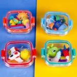 Tupper con 5 Borradores Gomas de Aliens Espacio