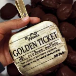 Monedero con Correa Con diseño de Golden Ticket Willy Wonka