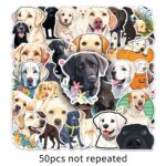 Pack 50 Stickers Impermeables Pegatinas Perro Labrador