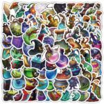 Pack 50 Stickers Impermeables Pegatinas Pociones