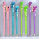 Pluma de Gel Punto Fino con Luz Dinosaurio Kawaii
