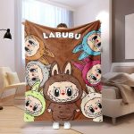 Frazada con diseño Labubu 70 x 100cm