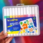 Estuche con Plumones Acrilicos Lunita 24 pzs L250-24