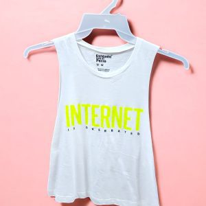 Blusa Holgada Sin Mangas Marca Cuidado con el Perro Talla- M