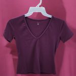 Blusa para Dama Básica Guinda