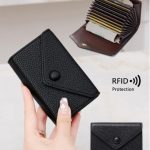 Tarjetero con protección de Radiofrecuencia RFID ViniPiel con Botón