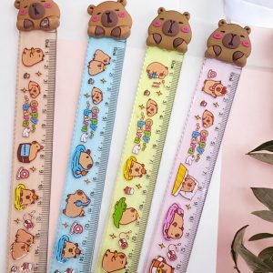 Regla de 15 cm con Diseño en Goma Capibara