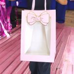 Bolsa de Regalo Moño con Ventana Colores Pasteles Tamaño XXL
