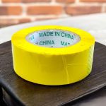 Cinta de uso Rudo color Amarilla 150m x 4.5cm