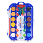 Estuche de 24 Colores Vivos de Acuarelas 23mm con Pincel Giorgione