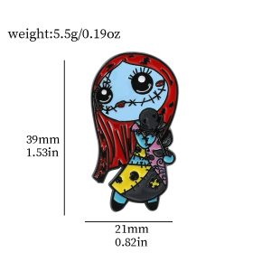 Pin Metalico Sally del Extraño Mundo de Jack