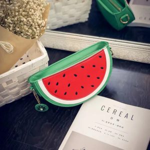 Bolsa Crossbody Diseño de Sandía Con Cadena para Colgar