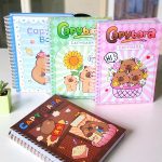 Libreta Pasta Dura Tamaño Profesional 200 Hojas de Cuadro Chico con diseño Capibara