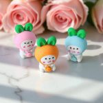 Goma Borrador en forma de Conejito Vestido de Zanahoria