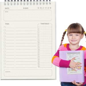 Planificador Diario Multifuncional escolar o para oficina tamaño A5