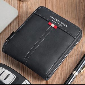 Cartera Billetera Negra Carrken Style Leather