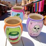 Cantarito de Ceramica Loteria Mexicana