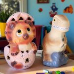 Lámpara de Ceramica Diseño Dinosaurios