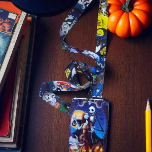 Porta Gafete para Credenciales Jack Skellington