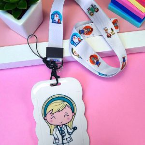 Porta Gafete para Credenciales Doctora