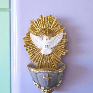 Imán de Ceramica Espiritu Santo 8 cm