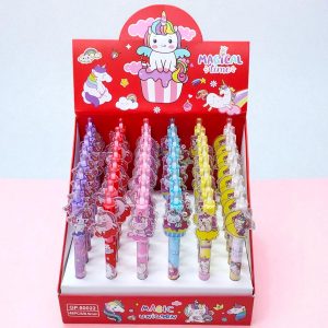 Pluma Decorada Unicornio Retractil