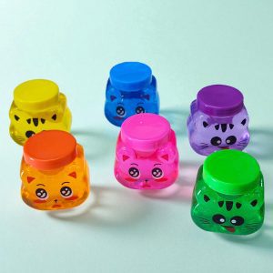 Slime de Colores en Bote diseño de Animalitos Kawaii
