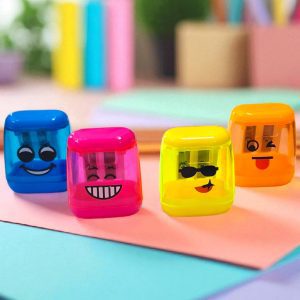 Sacapuntas Diseño Caritas Emoji Colores