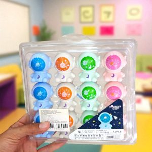 Blister con 12 Sacapuntas Diseño Astronauta